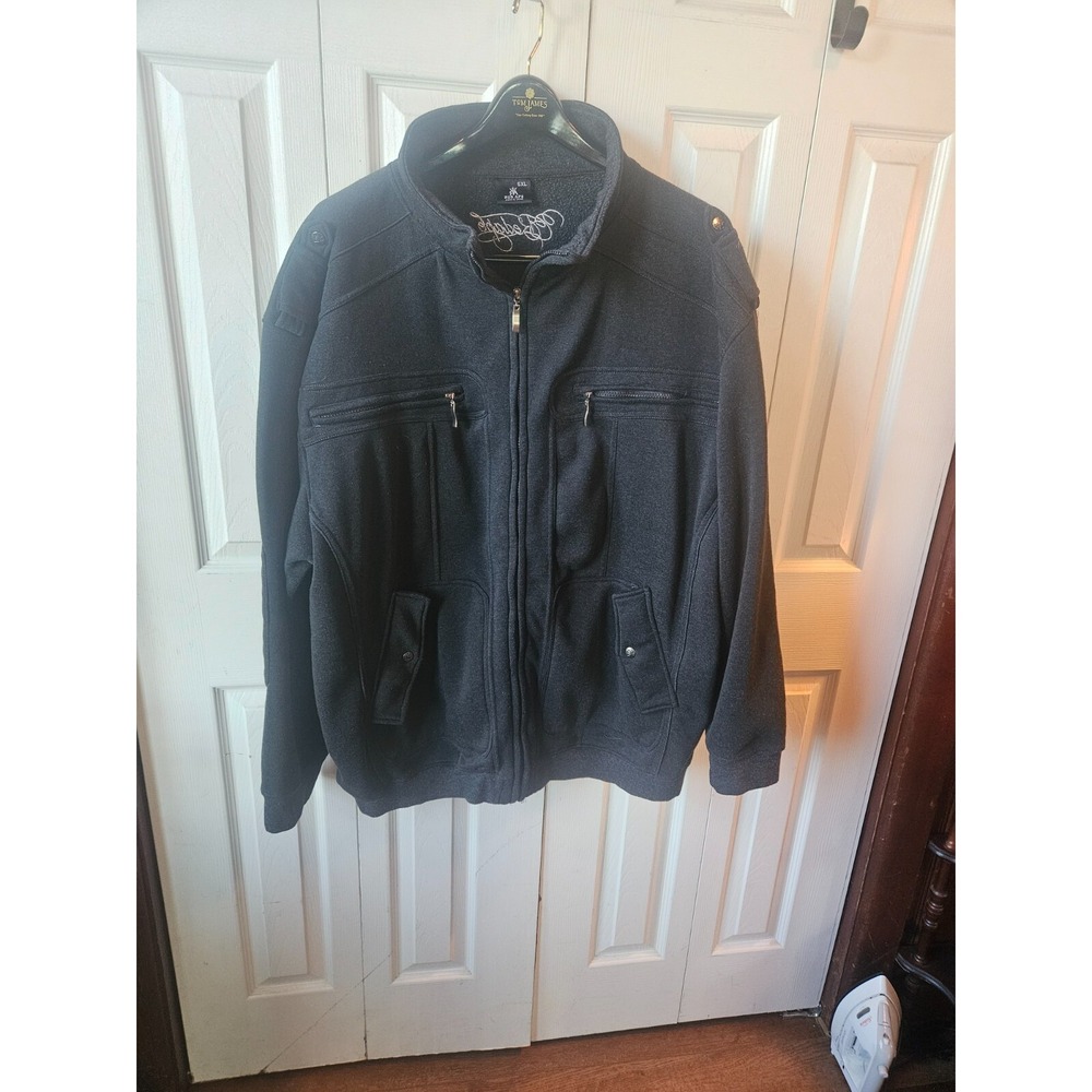 Men's Vintage RED APE Zip-Up Front Dark Gray Jacket size 5xl